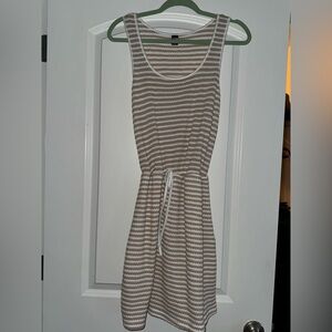 Striped Sleeveless Sweater Knit Dress